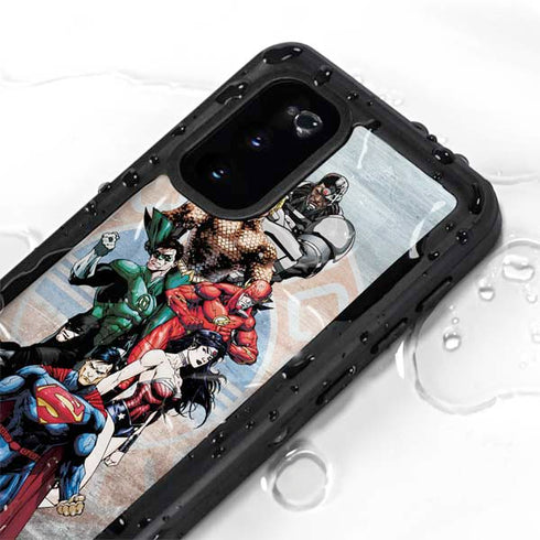 Justice League Heroes Stance 2 Galaxy S20 Waterproof Case