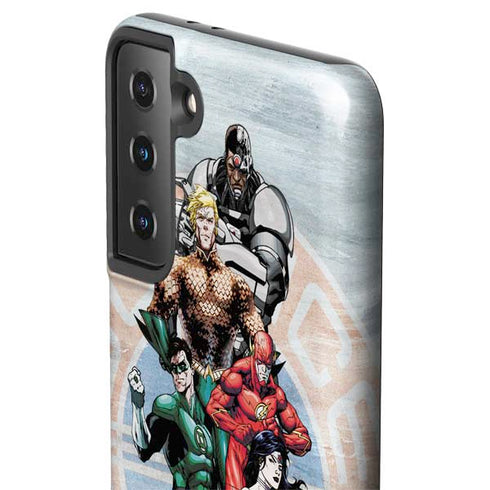 Justice League Heroes Stance 2 Galaxy S21 FE Pro Case