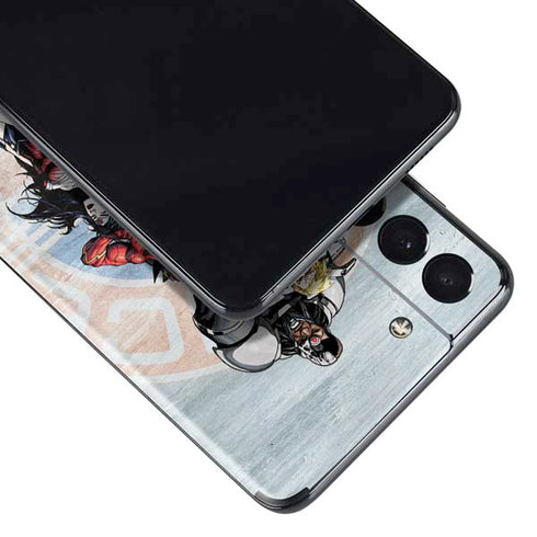 Justice League Heroes Stance 2 Galaxy S21 Plus 5G Skin