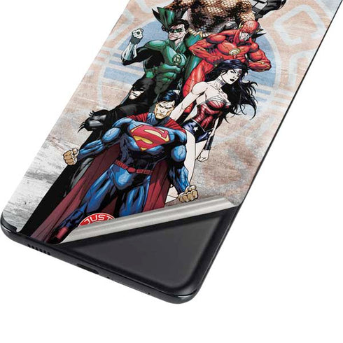 Justice League Heroes Stance 2 Galaxy S21 Plus 5G Skin