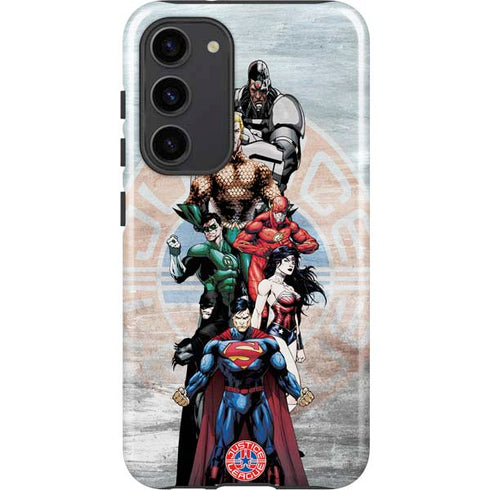 Justice League Heroes Stance 2 Galaxy S23 Plus Pro Case