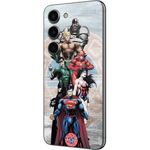 Justice League Heroes Stance 2 Galaxy S23 Skin