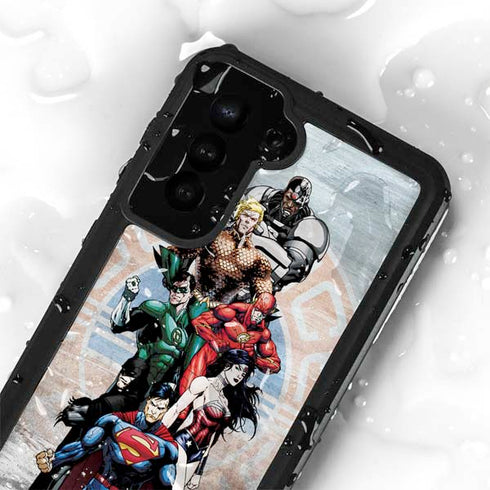 Justice League Heroes Stance 2 Galaxy S23 Waterproof Case