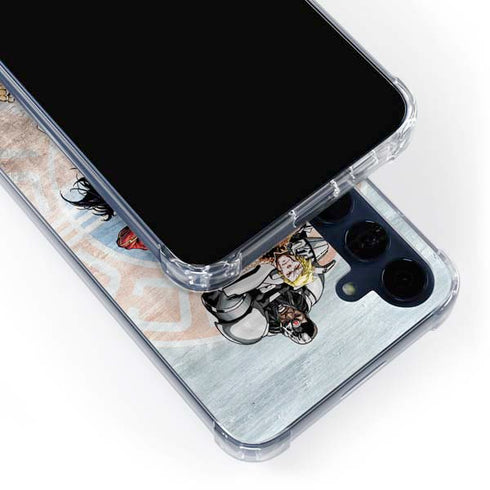 Justice League Heroes Stance 2 Galaxy S24 Clear Case