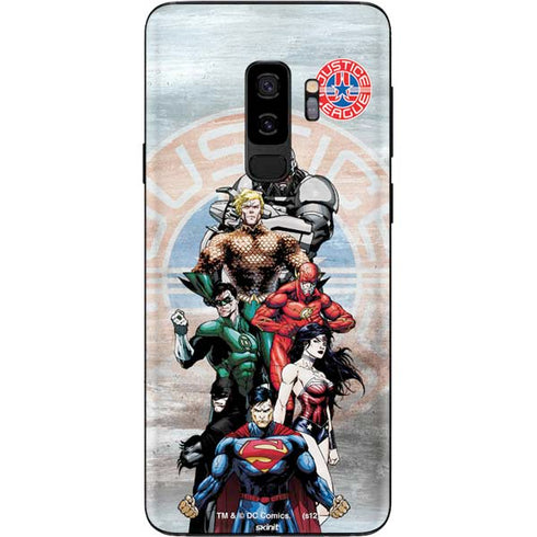 Justice League Heroes Stance 2 Galaxy S9 Plus Skin
