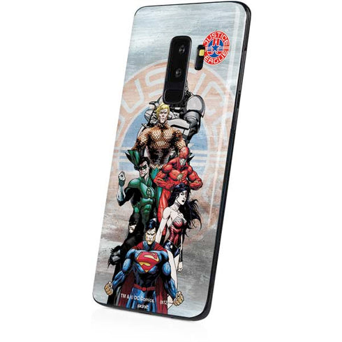 Justice League Heroes Stance 2 Galaxy S9 Plus Skin
