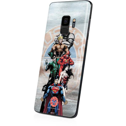 Justice League Heroes Stance 2 Galaxy S9 Skin