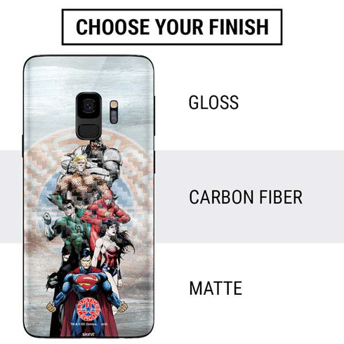 Justice League Heroes Stance 2 Galaxy S9 Skin