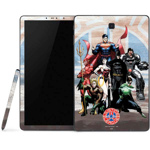 Justice League Heroes Stance 2 Samsung Galaxy Tab Skin