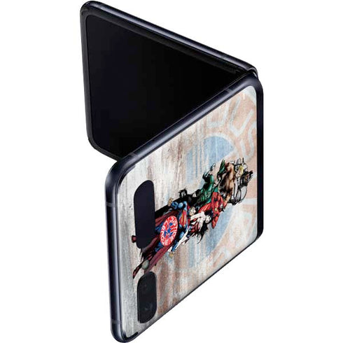 Justice League Heroes Stance 2 Galaxy Z Flip Skin