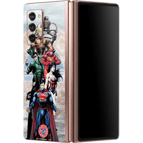 Justice League Heroes Stance 2 Galaxy Z Fold2 5G Skin