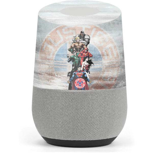 Justice League Heroes Stance 2 Google Home Skin