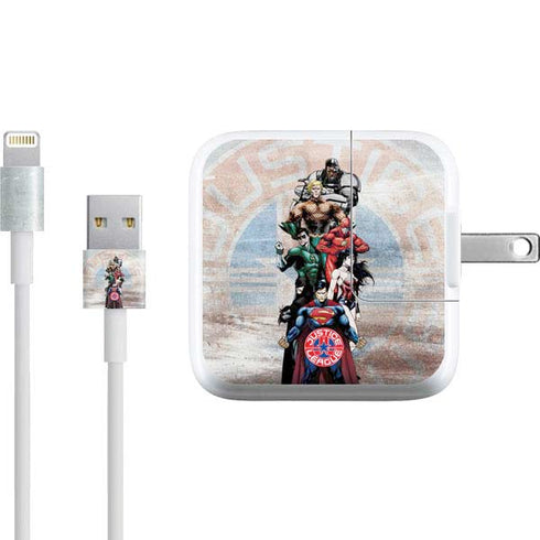 Justice League Heroes Stance 2 iPad Charger (10W USB) Skin