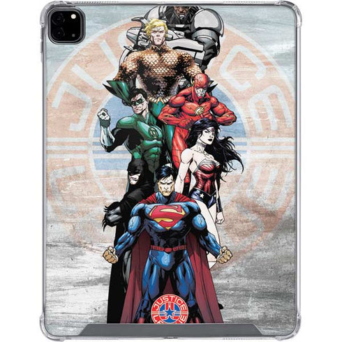 Justice League Heroes Stance 2 iPad Pro 12.9in (2020) Clear Case
