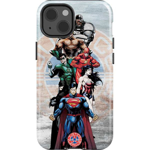 Justice League Heroes Stance 2 iPhone 13 Impact Case