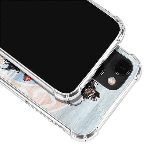 Justice League Heroes Stance 2 iPhone 13 Mini Clear Case