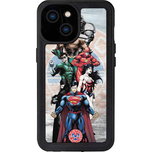 Justice League Heroes Stance 2 iPhone 13 Mini Waterproof Case