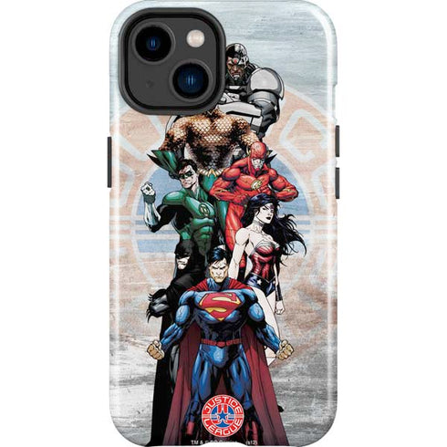 Justice League Heroes Stance 2 iPhone 15 Plus Impact Case