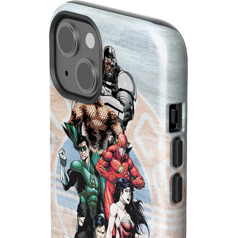 Justice League Heroes Stance 2 iPhone 15 Plus Impact Case