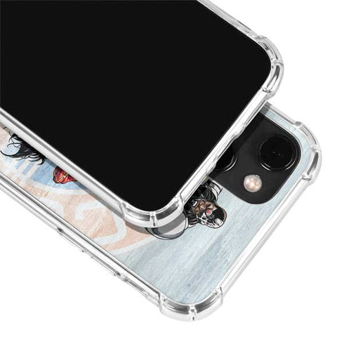 Justice League Heroes Stance 2 iPhone 14 Plus Clear Case
