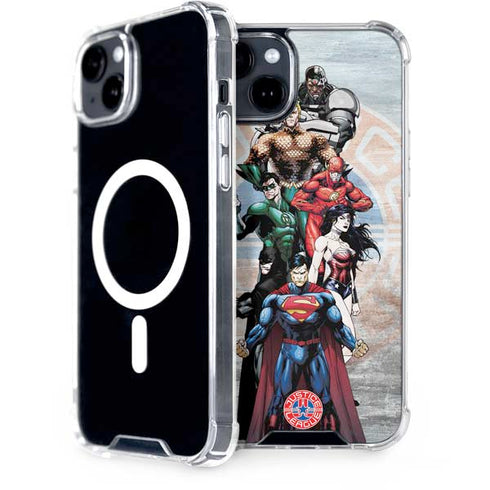 Justice League Heroes Stance 2 iPhone 15 Plus MagSafe Case