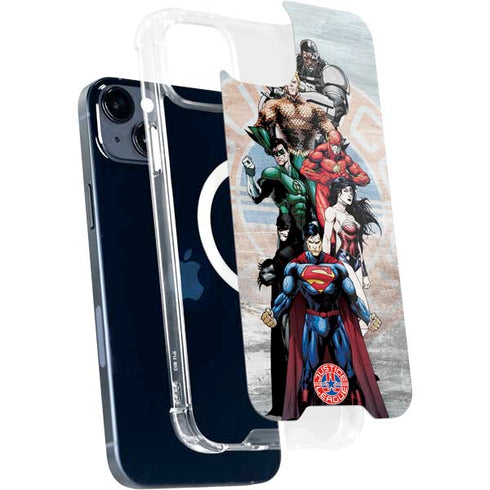 Justice League Heroes Stance 2 iPhone 14 Plus MagSafe Case