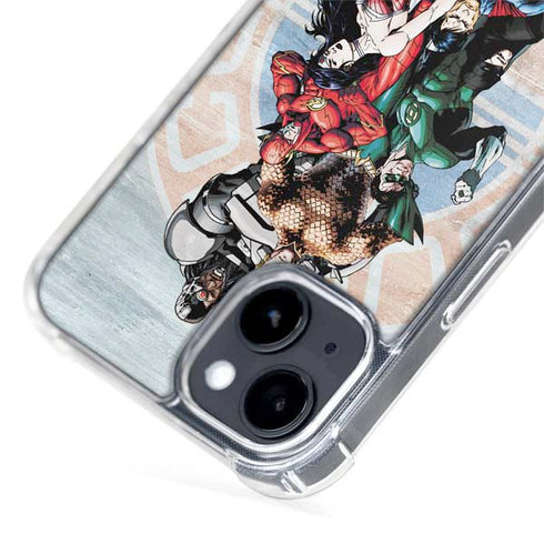 Justice League Heroes Stance 2 iPhone 15 Plus MagSafe Case