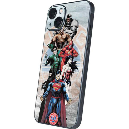Justice League Heroes Stance 2 iPhone 14 Plus Skin