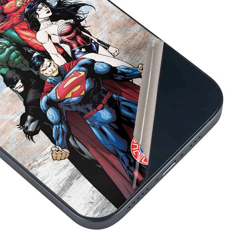 Justice League Heroes Stance 2 iPhone 14 Plus Skin