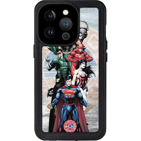Justice League Heroes Stance 2 iPhone 14 Pro Waterproof Case