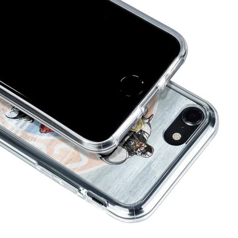 Justice League Heroes Stance 2 iPhone SE (2nd & 3rd Gen) Clear Case