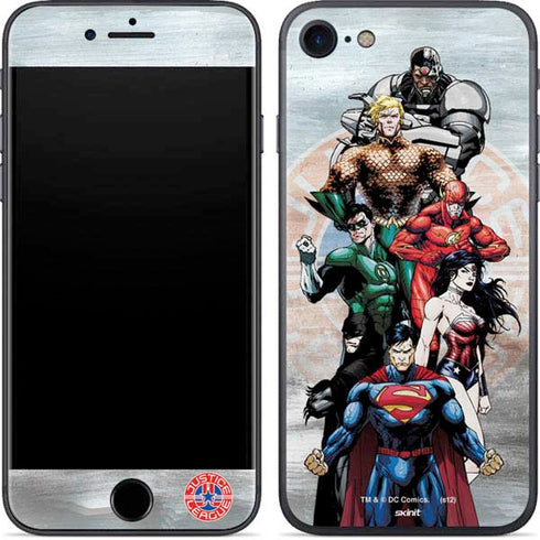 Justice League Heroes Stance 2 iPhone SE (2nd & 3rd Gen) Skin