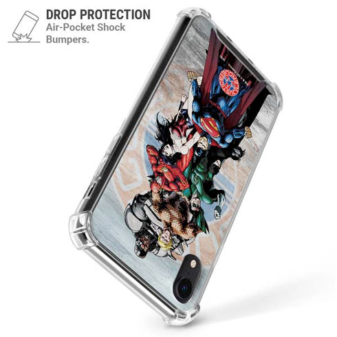 Justice League Heroes Stance 2 iPhone XR Clear Case