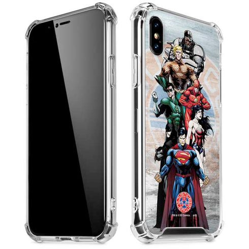 Justice League Heroes Stance 2 iPhone XS Max Clear Case