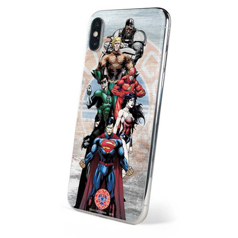 Justice League Heroes Stance 2 iPhone XS Max Skin