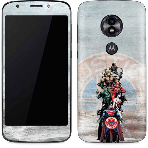 Justice League Heroes Stance 2 Moto E5 Play Skin