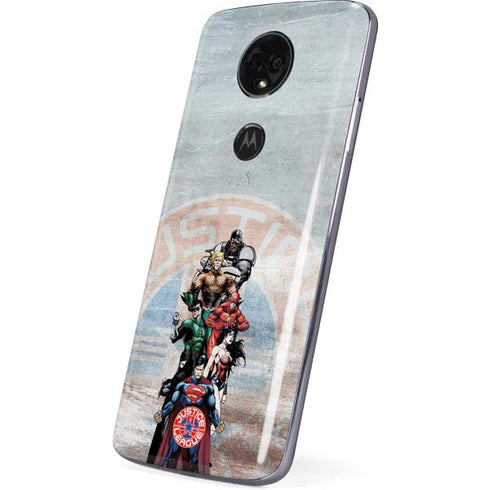 Justice League Heroes Stance 2 Moto E5 Plus Skin