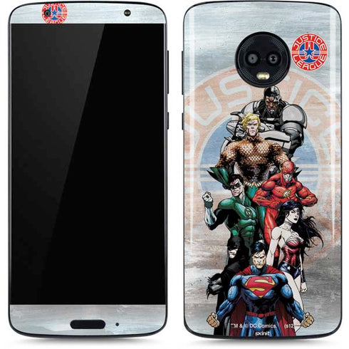 Justice League Heroes Stance 2 Moto G6 Skin