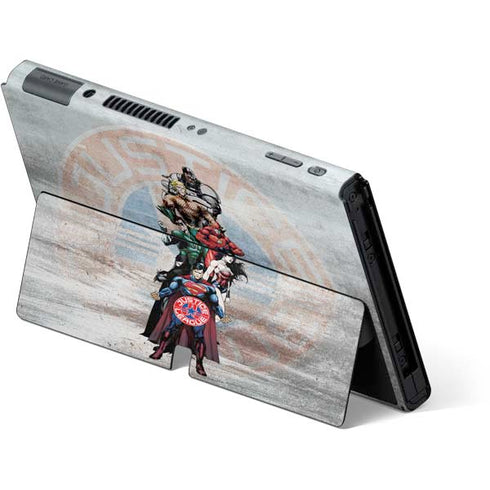 Justice League Heroes Stance 2 Nintendo Switch OLED (2021) Skin