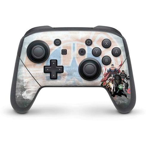 Justice League Heroes Stance 2 Nintendo Switch Pro Controller Skin