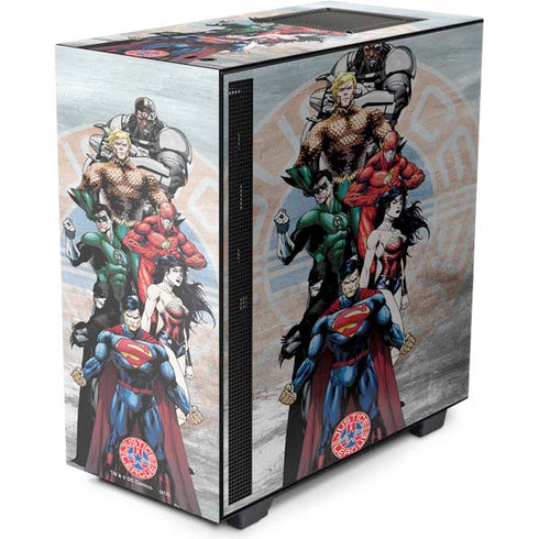 Justice League Heroes Stance 2 NZXT H510 Compact ATX Mid-Tower Case Skin