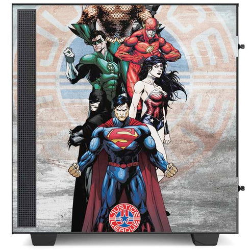Justice League Heroes Stance 2 NZXT H510 Compact ATX Mid-Tower Case Skin