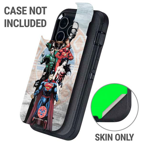 Justice League Heroes Stance 2 Otterbox Defender iPhone Skin