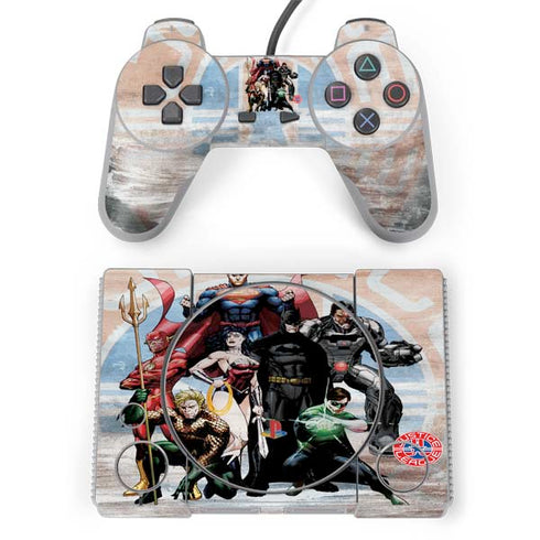 Justice League Heroes Stance 2 PlayStation Classic Bundle Skin