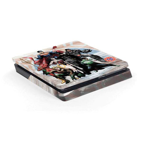 Justice League Heroes Stance 2 PS4 Slim Skin
