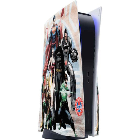 Justice League Heroes Stance 2 PS5 Console Skin