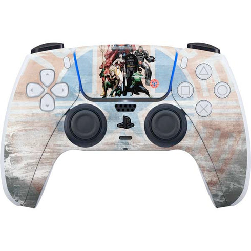 Justice League Heroes Stance 2 PS5 Controller Skin