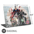 Justice League Heroes Stance 2 Universal Laptop 15in (12.2 x 8.8in) Skin