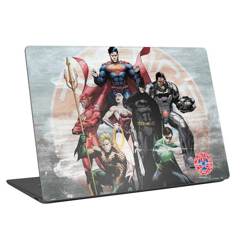 Justice League Heroes Stance 2 Universal Laptop 16.6in (13.4 x 9.7in) Skin