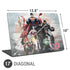 Justice League Heroes Stance 2 Universal Laptop 17in (13.8 x 10in) Skin
